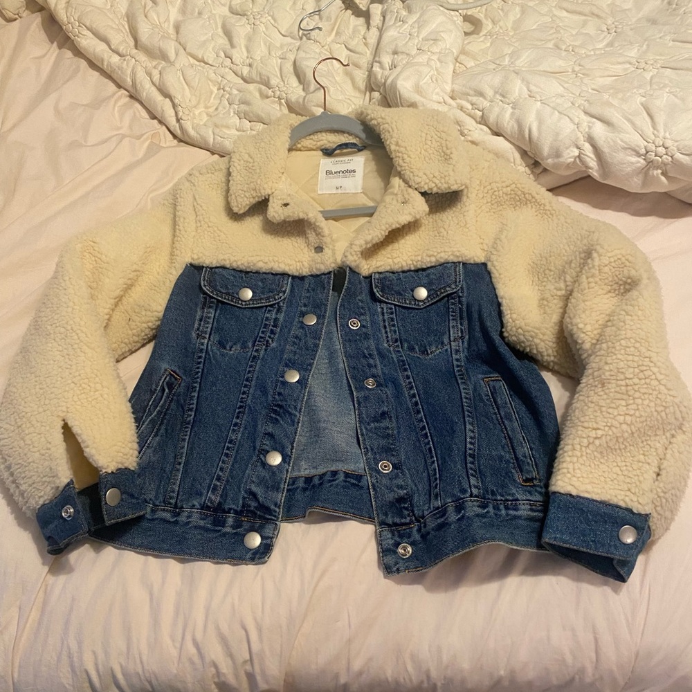 Sherpa jean jacket